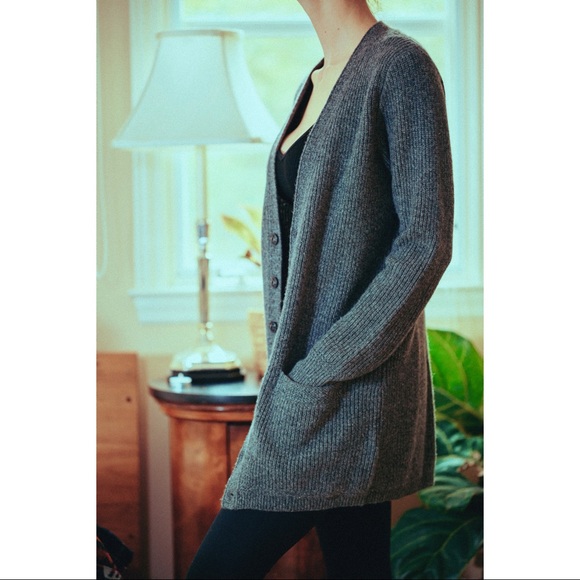 RRL Ralph Lauren Grey knit Cardigan - Picture 4 of 5